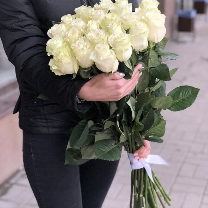 Голландские розы белые в Сиде